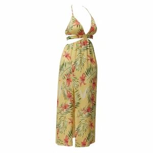 Tropical Floral Maxi Dress